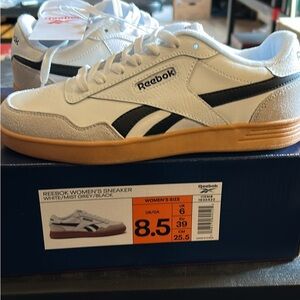 Reebok Women’s White and Black Sneakers